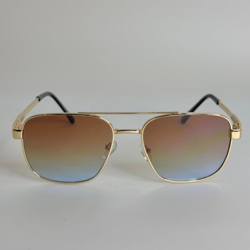 Retro Gradient Lens Shades – Gold Edition