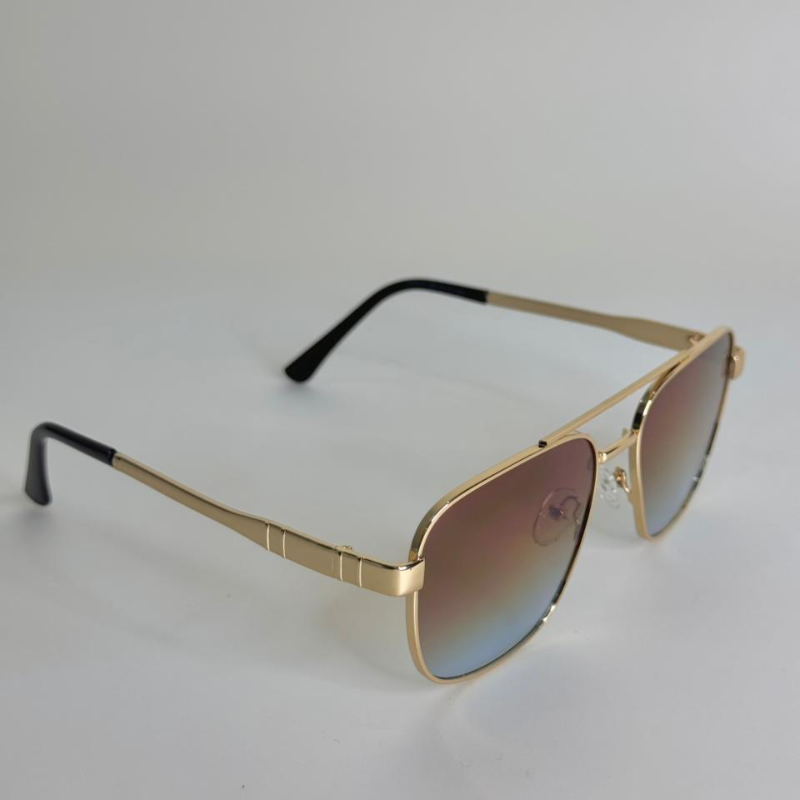 Retro Gradient Lens Shades – Gold Edition