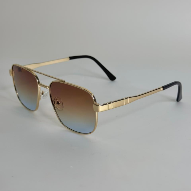 Retro Gradient Lens Shades – Gold Edition