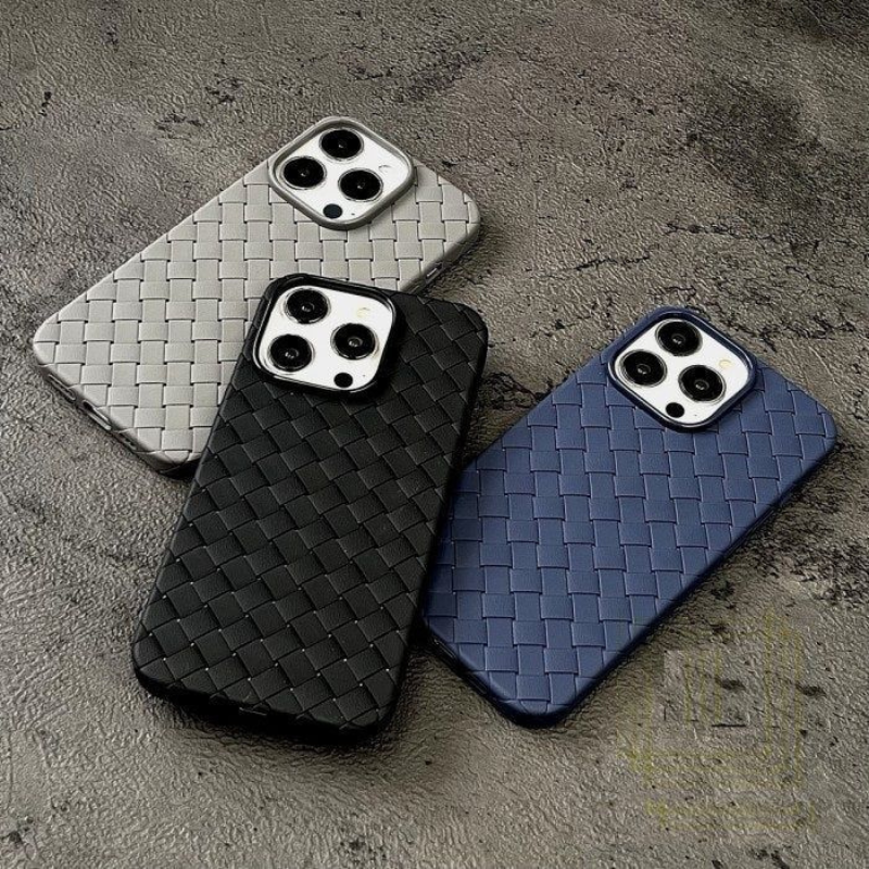 Premium Woven Leather-Feel iPhone Case