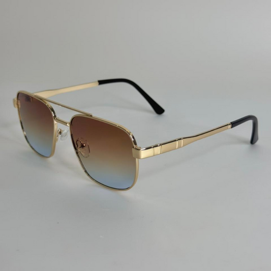 Retro Gradient Lens Shades – Gold Edition